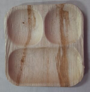 9"X9" 3 Compartment Plates
